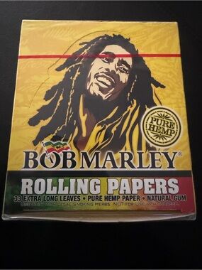 Bob Marley Yellow Rolling Papers - Pure Hemp